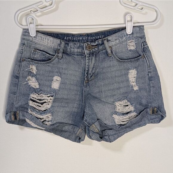 Articles of Society Women's Mid Rise Jean Shorts - Picture 1 of 7